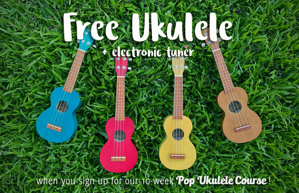Free ukulele & electronic tuner!